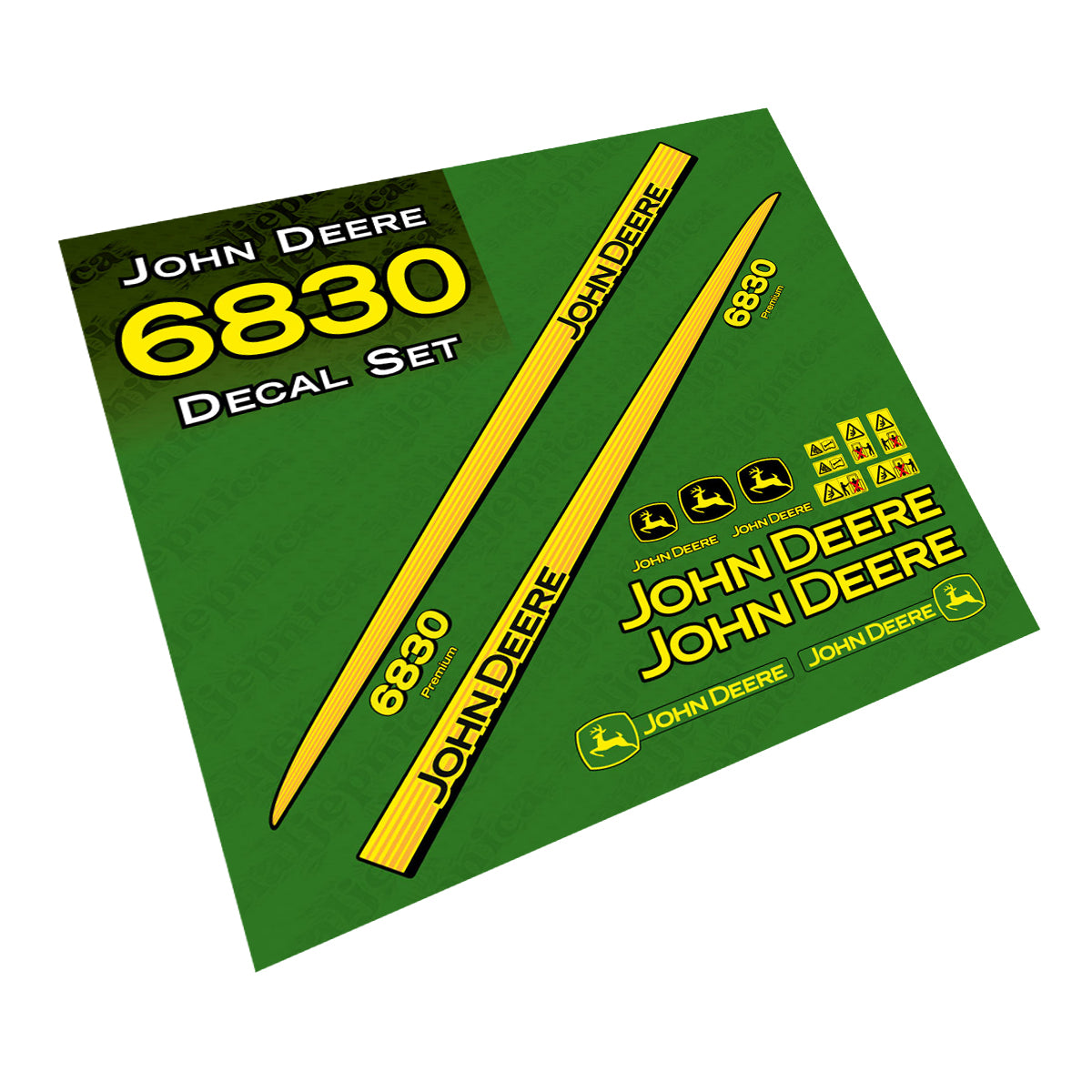 John Deere 6830 tractor decal adesivo aufkleber sticker set