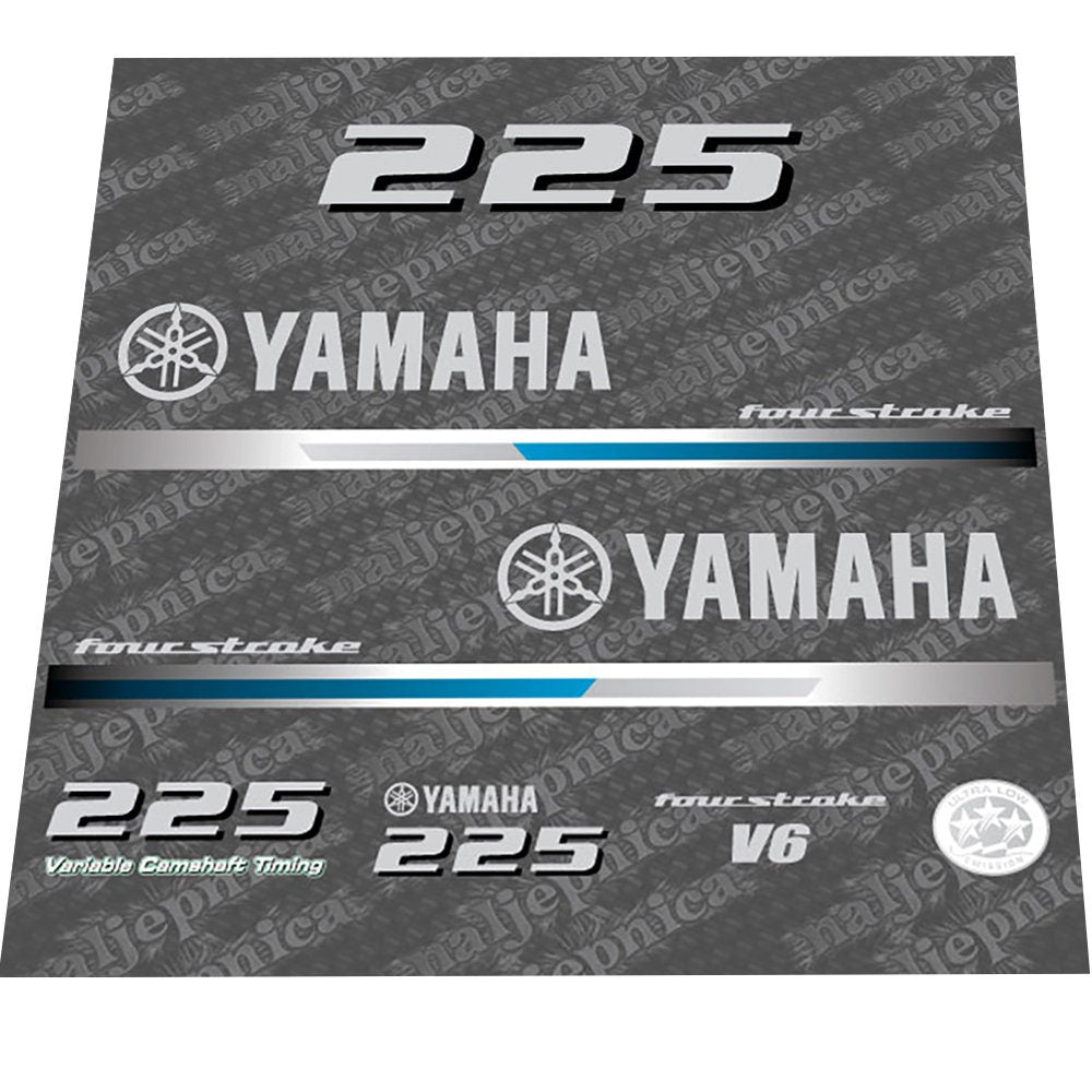 Suzuki 225hp Four Stroke Decal Kit - Outboard Engine Replacement Die