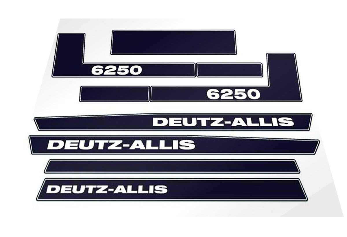 Deutz Allis 6250 Aftermarket Replacement Tractor Decal (Sticker) Set authentic