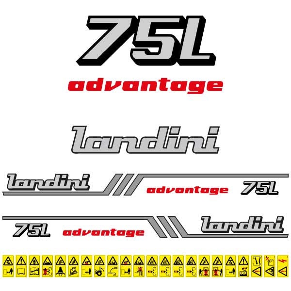 Good Landini Blizzard 85 Aftermarket Replacement Tractor Decal (Sticker) Set