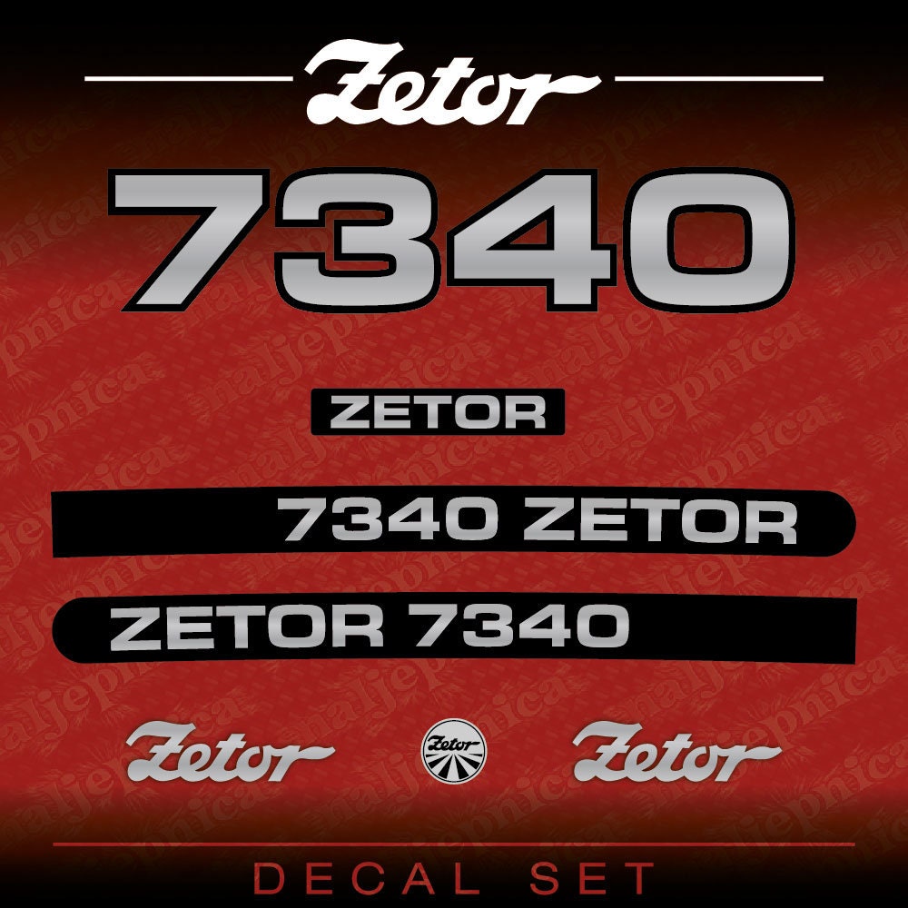 Zetor 7340 2000 Aftermarket Tractor Decal Aufkleber Adesivo St zetor-7340-2000-aftermarket-tractor-decal-aufkleber-adesivo-st