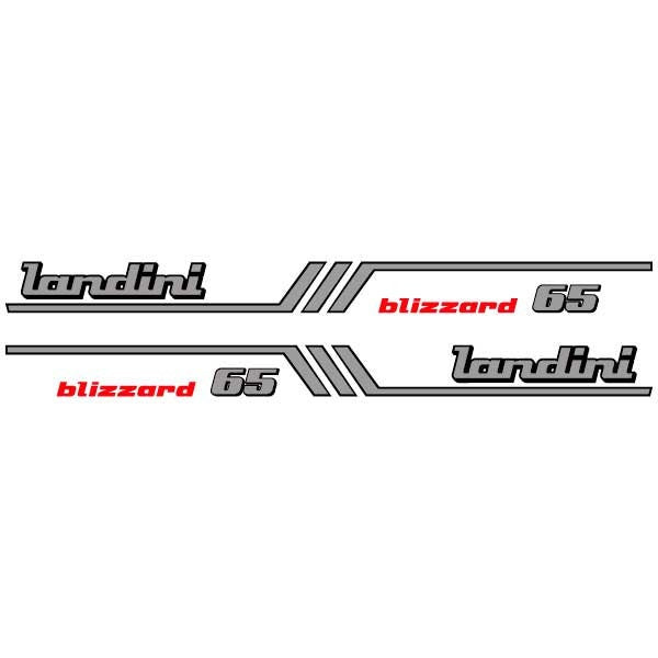 Landini Blizzard 65 Aftermarket Replacement Tractor Decal (Sticker) store Set