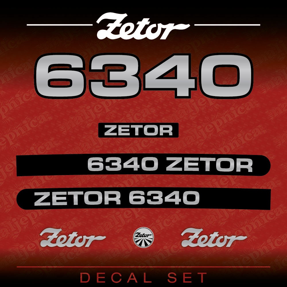 Zetor Proxima 8441 Aftermarket Tractor Decal / Aufkleber / on sale Adesivo / Sticker Set