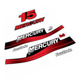 Mercury 15 Four Stroke (1999-2004) Outboard Decal (Sticker / Aufkleber) Set
