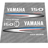 Yamaha 150 FOUR S.2002-2006 Gray-White Decal (Sticker) Set