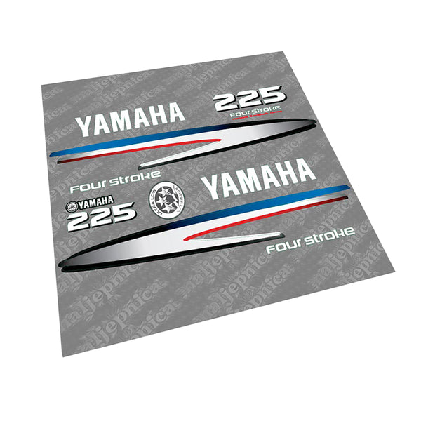 Yamaha 225 FOUR S.2002-2006 Gray-White Decal (Sticker) Set