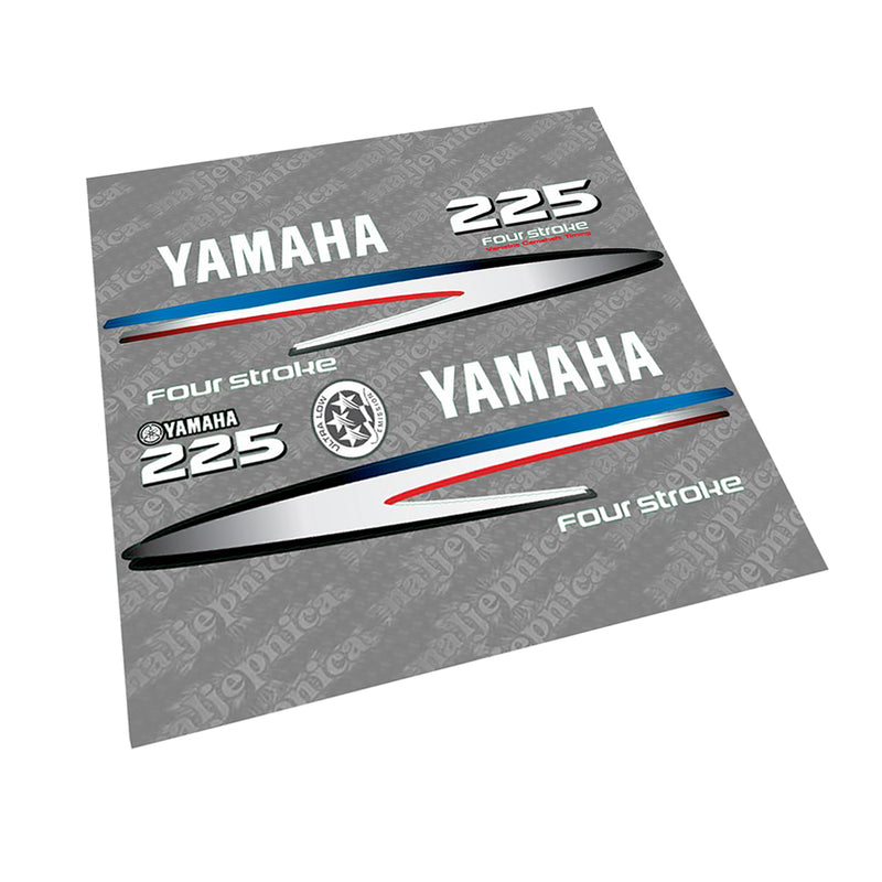 Yamaha 225 FOUR S.2002-2006 Gray-White Decal (Sticker) Set