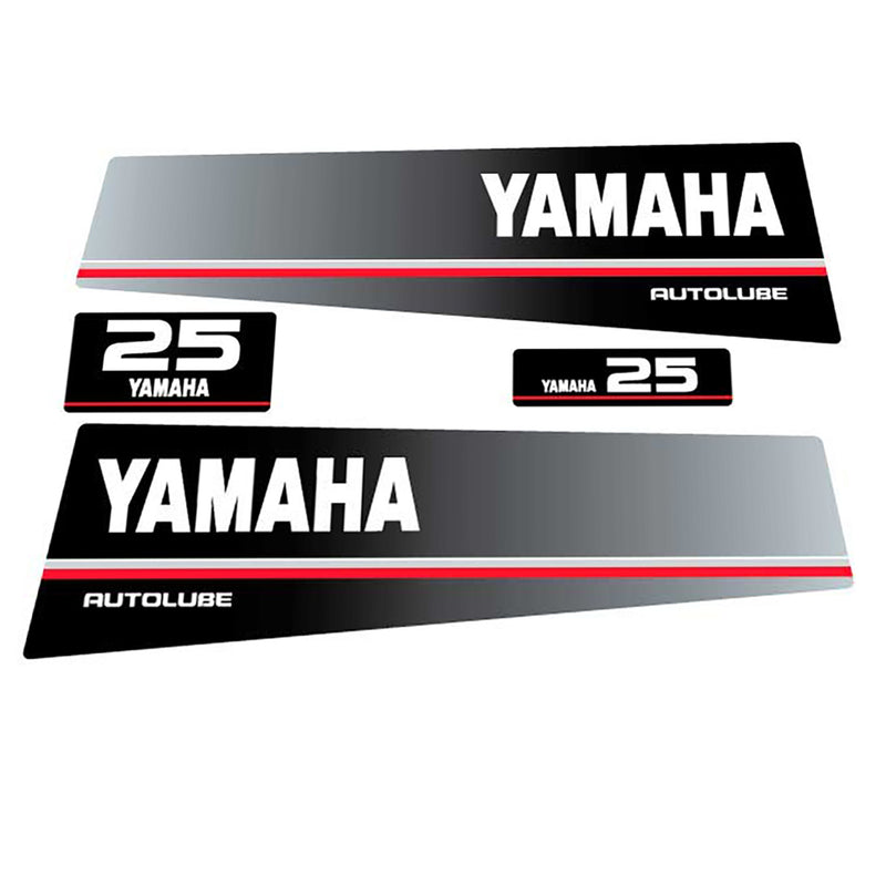 Yamaha 25 - 1991 AUTOLUBE Decal (Sticker) Set