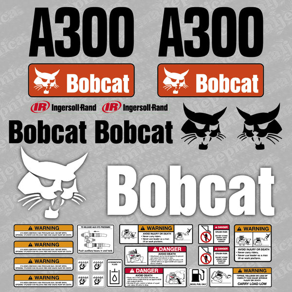 Bobcat S175 Loader Aftermarket Decals Replacement Set