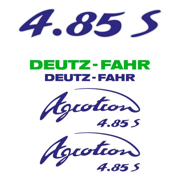 Deutz-Fahr Agrotron 4.85 S tt tractor decal aufkleber sticker set