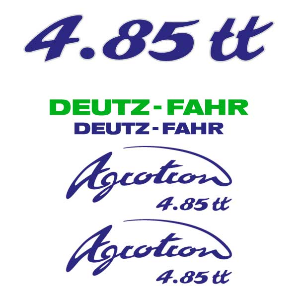 Deutz-Fahr Agrotron 4.85 S tt tractor decal aufkleber sticker set