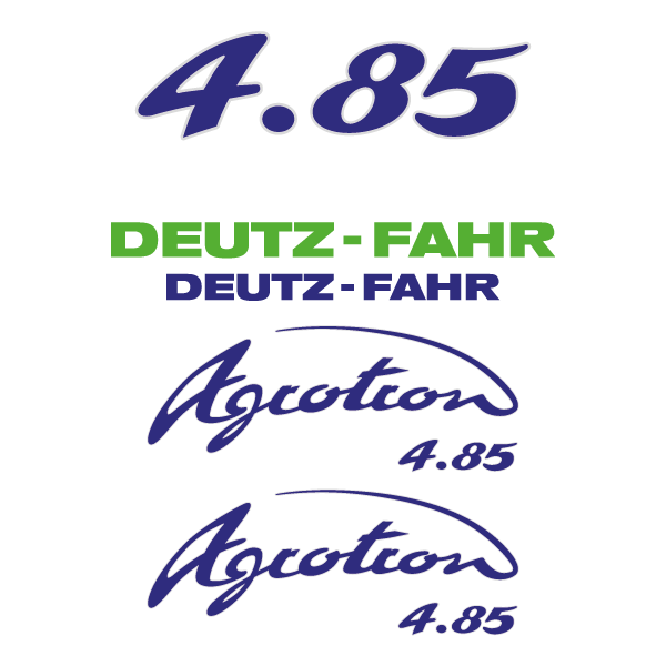 Deutz-Fahr Agrotron 4.85 S tt tractor decal aufkleber sticker set