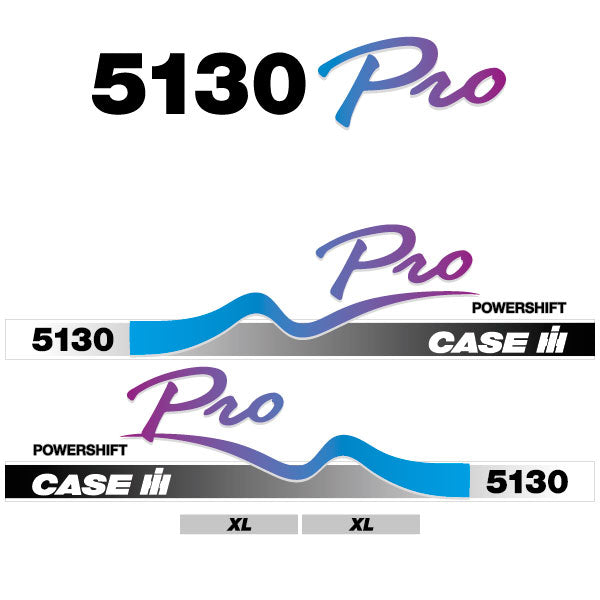 Case 5130 POWERSHIFT PRO tractor decal aufkleber adesivo sticker set