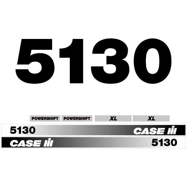 Case 5130 tractor decal aufkleber adesivo sticker set