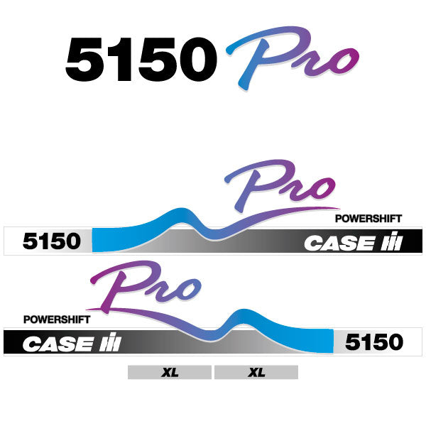 Case 5150 POWERSHIFT PRO tractor decal aufkleber adesivo sticker set