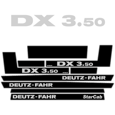 Deutz-Fahr DX 3.50 tractor decal aufkleber adesivo sticker set