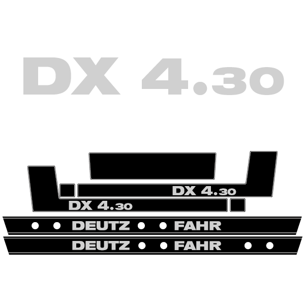 Deutz-Fahr DX 4.30 tractor decal aufkleber sticker set