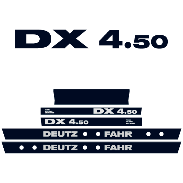 Deutz-Fahr DX 4.50 tractor decal aufkleber adesivo sticker set