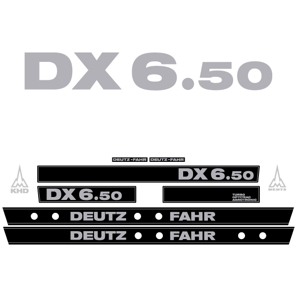 Deutz-Fahr DX 6.50 tractor decal aufkleber adesivo sticker set