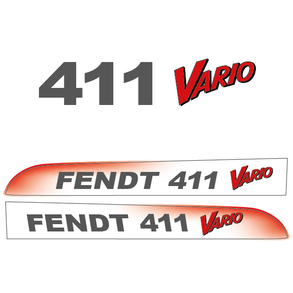 Fendt 411 Vario tractor decal aufkleber adesivo sticker set