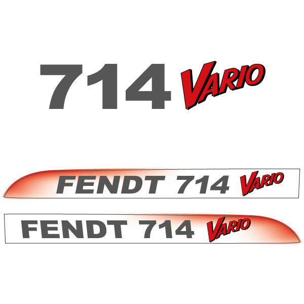 Fendt 714 Vario tractor decal aufkleber adesivo sticker set