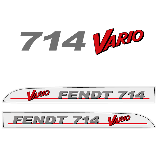 Fendt 714 Vario tractor decal aufkleber adesivo sticker set