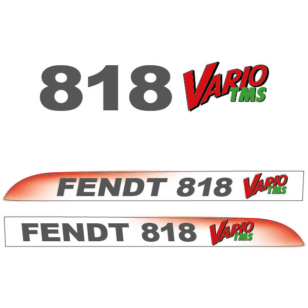 Fendt 818 Vario TMS tractor decal aufkleber adesivo sticker set