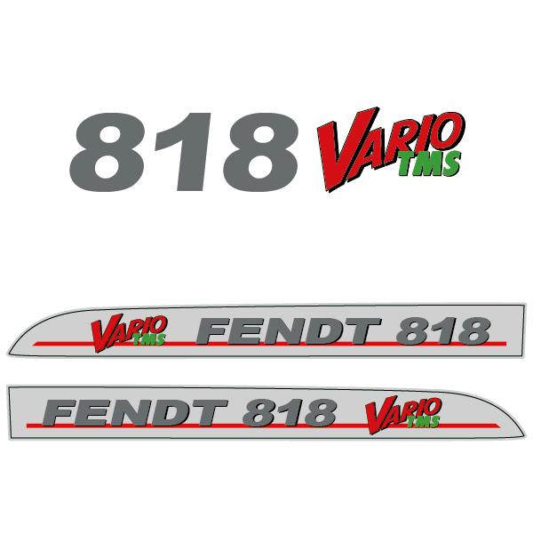 Fendt 818 Vario TMS tractor decal aufkleber adesivo sticker set