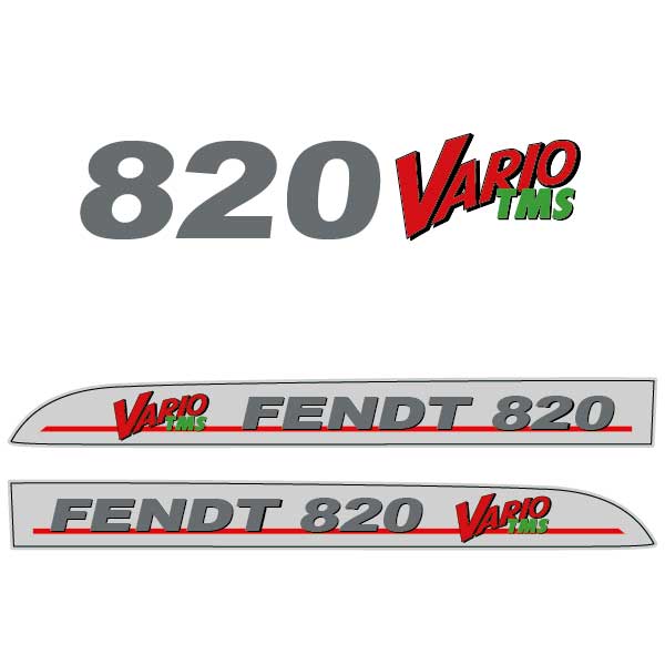 Fendt 820 Vario TMS tractor decal aufkleber adesivo sticker set