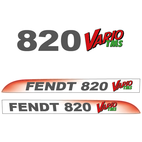 Fendt 820 Vario TMS tractor decal aufkleber adesivo sticker set