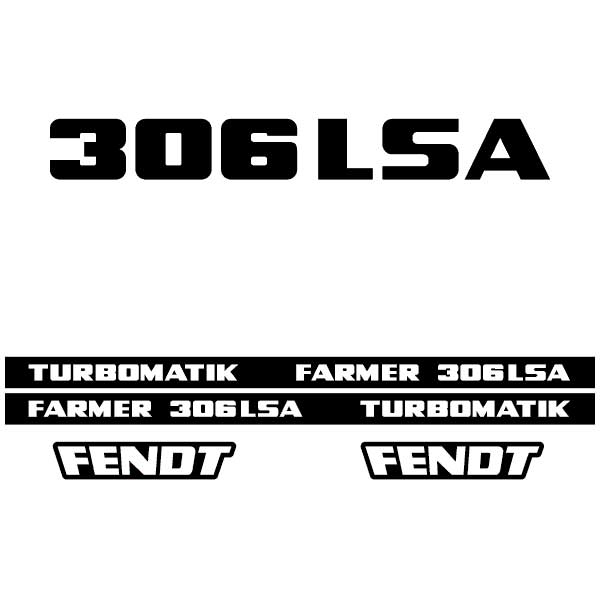 Fendt Farmer 306 LSA tractor decal aufkleber sticker set