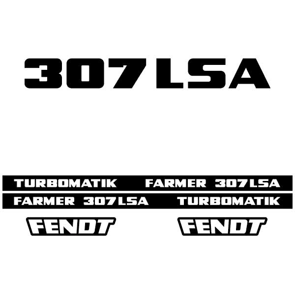 Fendt Farmer 307 LSA tractor decal aufkleber sticker set