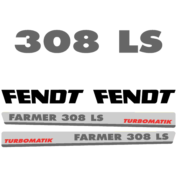 Fendt Farmer 308 LS tractor decal aufkleber sticker set