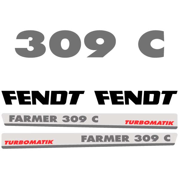 Fendt Farmer 309 C tractor decal aufkleber adesivo sticker set