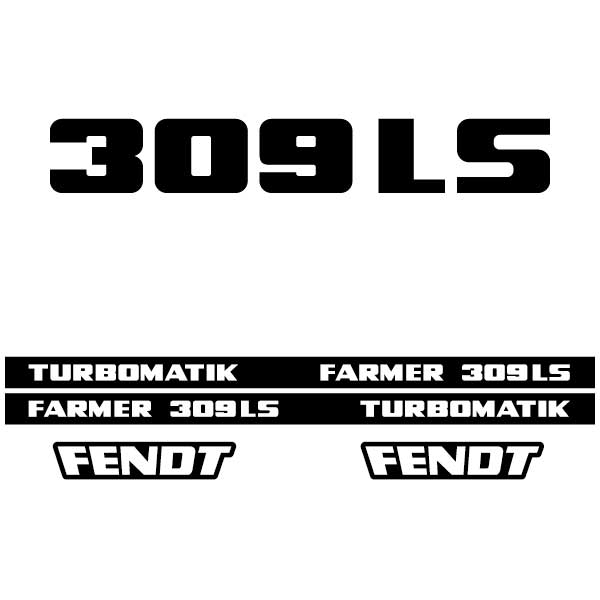 Fendt Farmer 309 LS tractor decal aufkleber sticker set