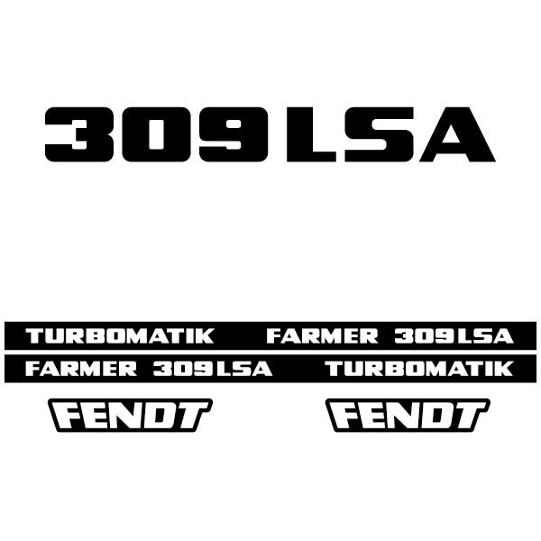 Fendt Farmer 309 LSA tractor decal aufkleber sticker set