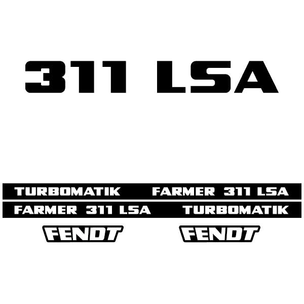 Fendt Farmer 311 LSA tractor decal aufkleber adesivo sticker set