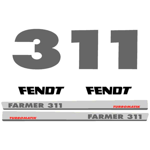 Fendt Farmer 311 tractor decal aufkleber adesivo sticker set