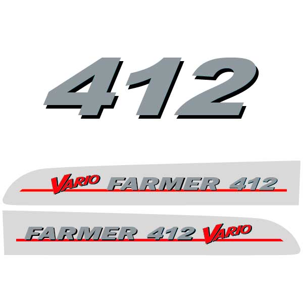 Fendt Farmer 412 Vario tractor decal aufkleber adesivo sticker set