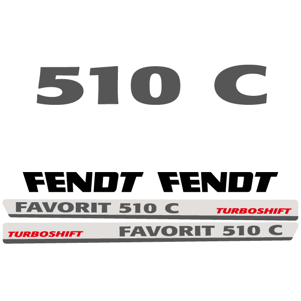 Fendt Favorit 510 C tractor decal aufkleber adesivo sticker set