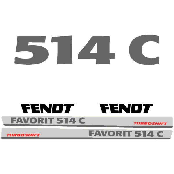 Fendt Favorit 514 C tractor decal aufkleber adesivo sticker set