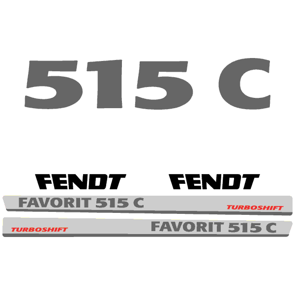 Fendt Favorit 515 C tractor decal aufkleber adesivo sticker set