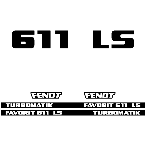 Fendt Favorit 611 LS TURBOMATIK tractor decal aufkleber adesivo sticker set