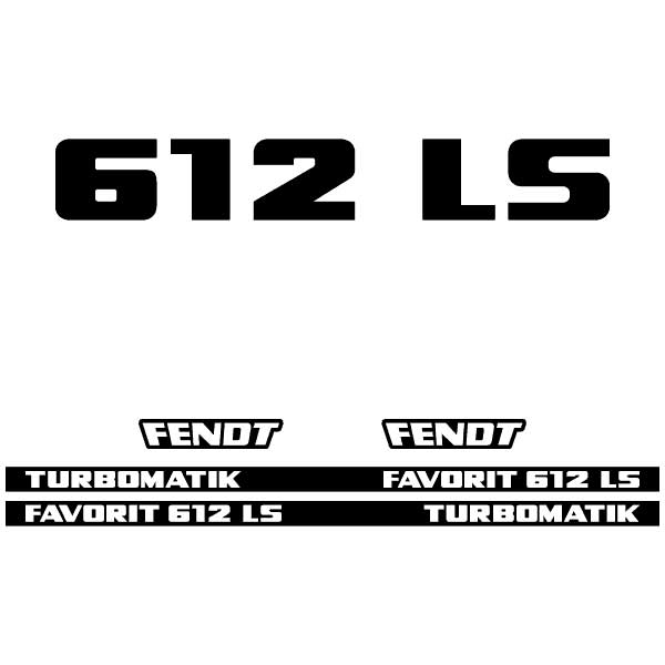 Fendt Favorit 612 LS TURBOMATIK tractor decal aufkleber sticker set