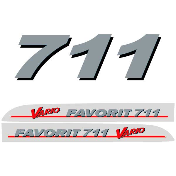 Fendt Favorit 711 Vario tractor decal aufkleber adesivo sticker set