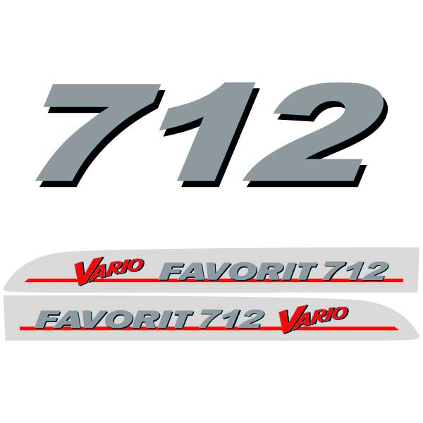 Fendt Favorit 712 Vario tractor decal aufkleber adesivo sticker set