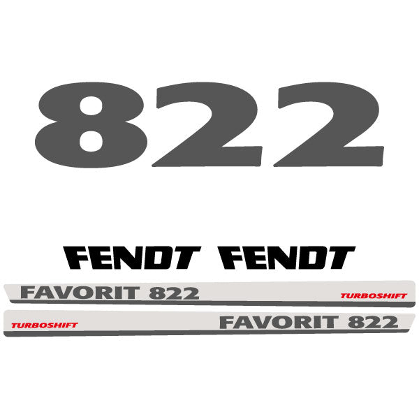 Fendt Favorit 822 tractor decal aufkleber adesivo sticker set