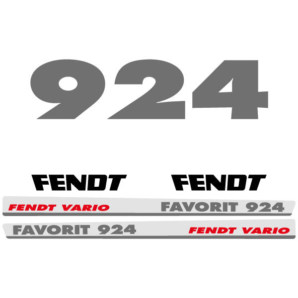 Fendt Favorit 924 Vario (2001) tractor decal aufkleber adesivo sticker set