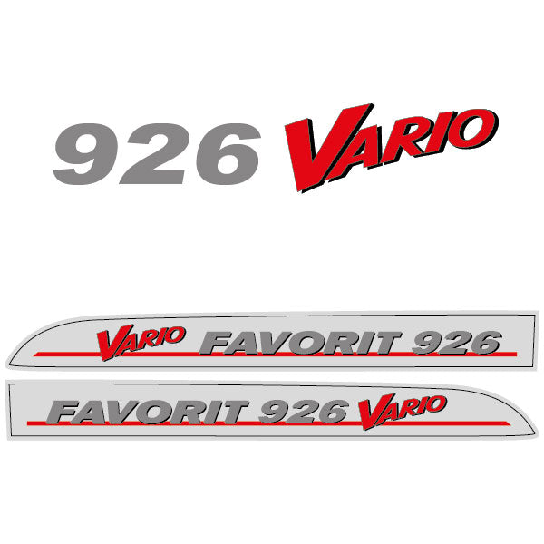 Fendt Favorit 926 Vario (2001) tractor decal aufkleber adesivo sticker set