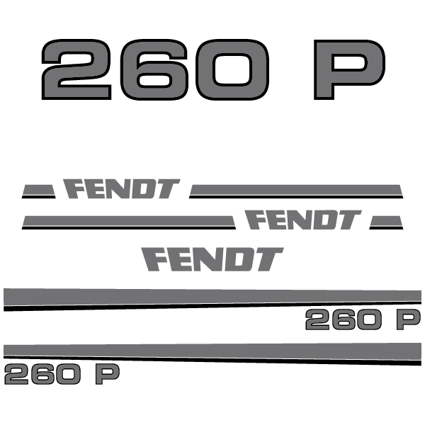 Fendt 240 250 260 270 275 280 S V P tractor decal aufkleber adesivo sticker set